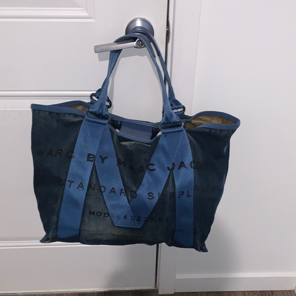 Preloved Marc By Marc Jacobs Denim Tote Bag - Picture 2 of 6